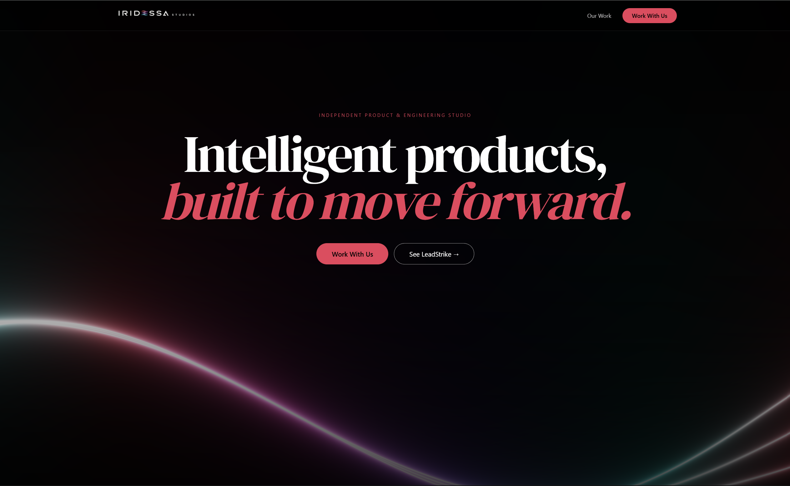 Iridessa Studios homepage screenshot